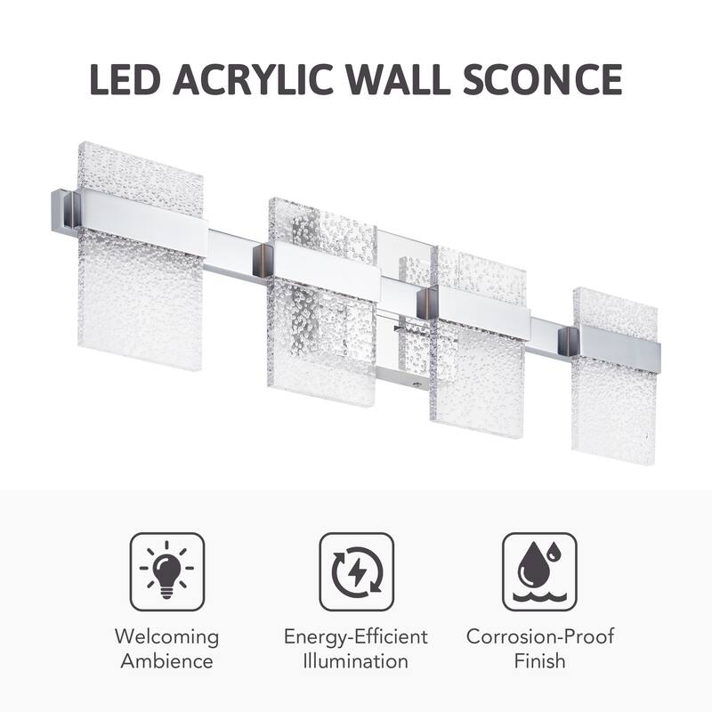 CO-Z Modern 15W LED Wall Sconce Vanity Light Fixture
