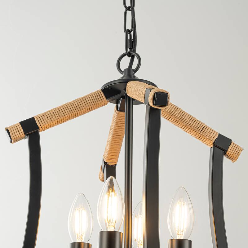 Margo 4-Light Modern Farmhouse Chandelier - 15 In. Wide