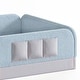 preview thumbnail 97 of 124, Twin/Full/Queen Teddy Fleece Floor Bed with Upholstered Safety Rails and Pocket