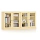 preview thumbnail 42 of 75, 100% Solid Wood Sideboard with Glass or Solid Wood Doors by Palace Imports - 64" x 35.75"