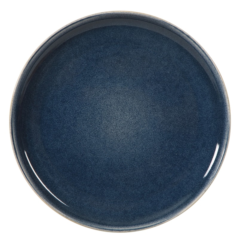 Gibson Elite Manila Bay 16-Piece & 12-Piece Stoneware Reactive Glaze Modern Artisan Dinnerware Set, Service for 4