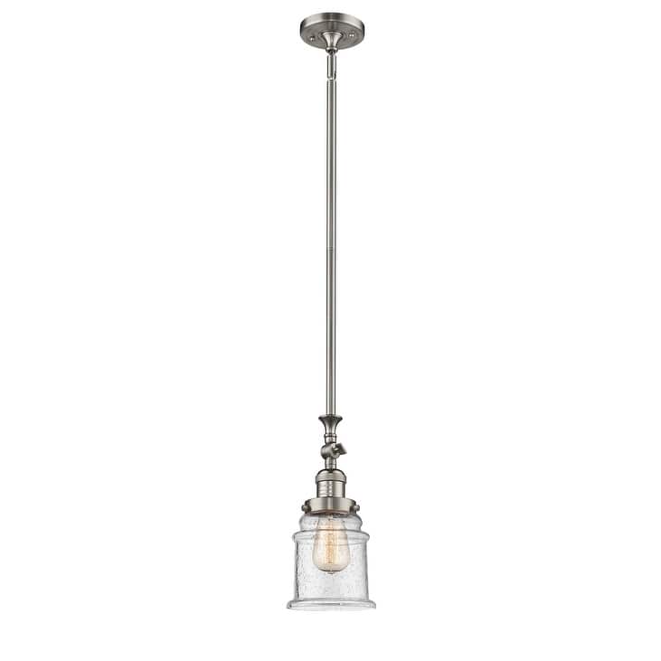Innovations Lighting Canton 7" Wide Mini Pendant - Brushed Satin Nickel / Seedy