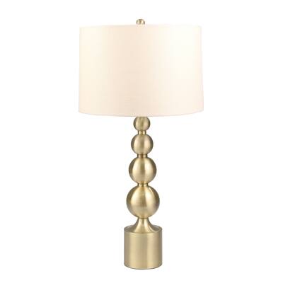 Metal 34" Stacked Ball Table Lamp, Gold