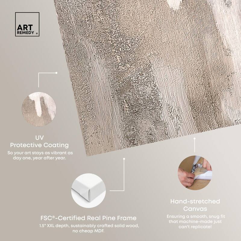Striated Texture II Canvas Set of 2 by Art Remedy, Gallery Wrapped