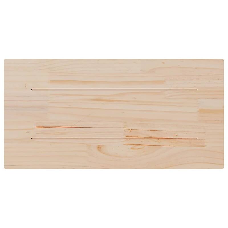 vidaXL Table Top Set of 2 Natural Pine Solid Pine wood 27.6x13.8x0.7 in - 13.8 x 27.6 x 0.7 in