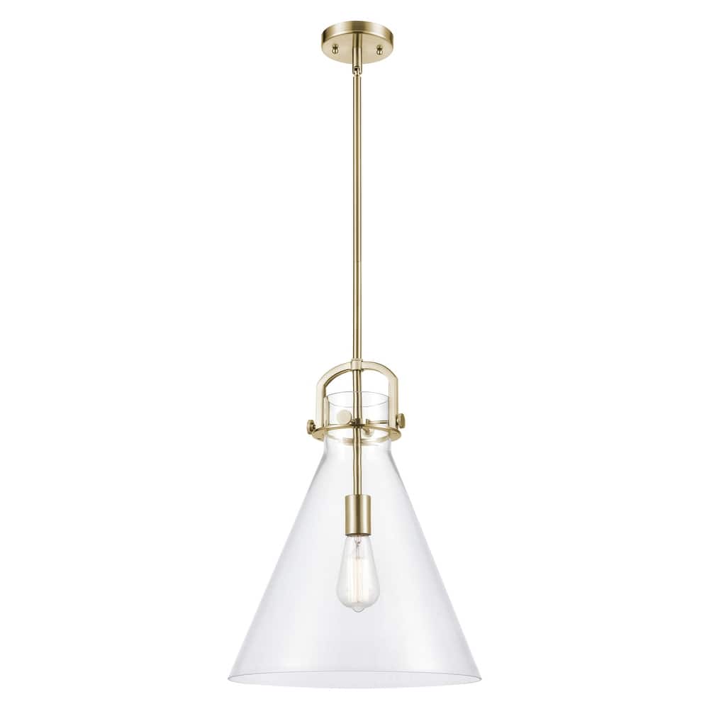 Innovations Lighting Downtown Urban - Newton Cone - 1 Light 14" Stem Hung Arched-Frame Pendant