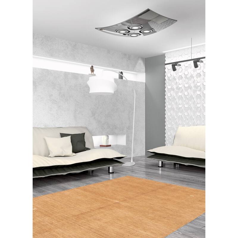ECARPETGALLERY Hand Loomed Kashkuli Gabbeh Tan Wool Rug - 6'0 x 8'8