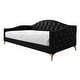 preview thumbnail 15 of 14, CraftPorch Elegant Crystal Button-Tufted Twin Size Upholstered Daybed Black