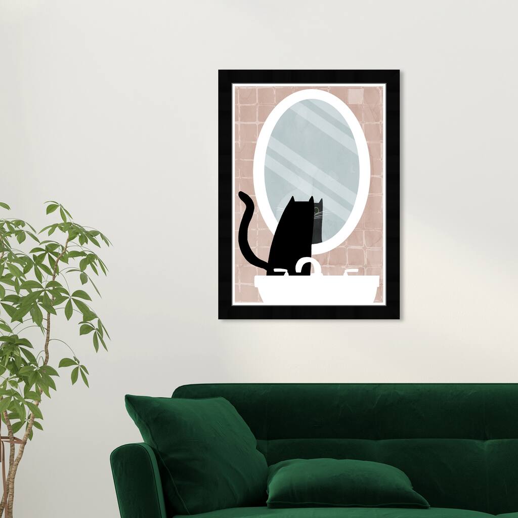 Wynwood Studio Prints Animals Who is That Black and Modern & Contemporary Wall Art Canvas Print