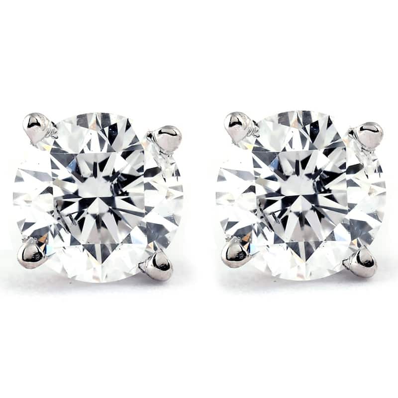 Bliss Diamond 1/5ct Diamond Studs White Gold - White