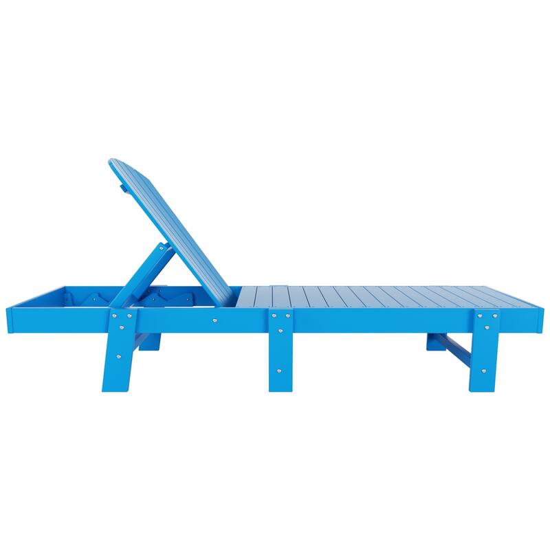 Altura Armless Poly Eco-Friendly All Weather Reclining Chaise Lounge (Set of 2)