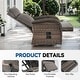 preview thumbnail 27 of 82, Pocassy Reclining Patio Chair with Adjustable Backrest