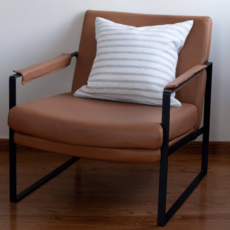 French Linen Pillow with Removable Sham by BOKSER HOME