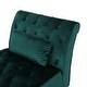 preview thumbnail 11 of 27, Rubie Modern Glam Tufted Velvet Chaise Lounge by Christopher Knight Home