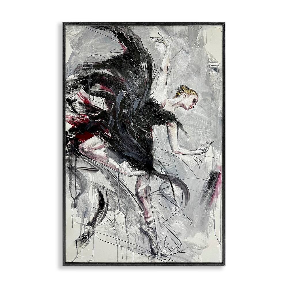 Stupell Modern Elegance Dancer Framed Giclee Art Design By Lucille Lee