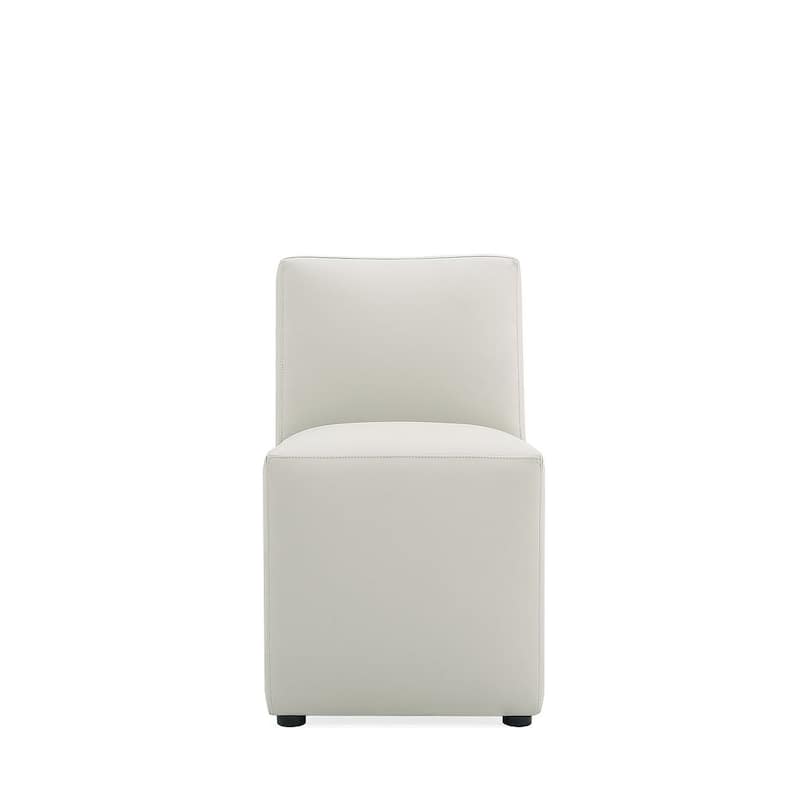 Manhattan Comfort Anna Modern Square Faux Leather Dining Chair
