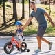 preview thumbnail 6 of 9, Kids' Bike 12 Inch Wheels, 1-Speed Boys Girls Child Bicycles For4-7Years, With Removable Training Wheels Baby Toys,Front V Brake