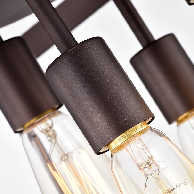 4-light Oil Rubbed Bronze Hanging Pendant