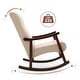 preview thumbnail 18 of 39, AVAWING Upholstered Rocking Chair Modern High Back Armchair