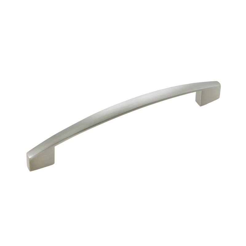 Utopia Alley Apollo Pull Handle - Decorative Cabinet Brushed Nickel Drop Pull Handles, 5.0" Center to Center