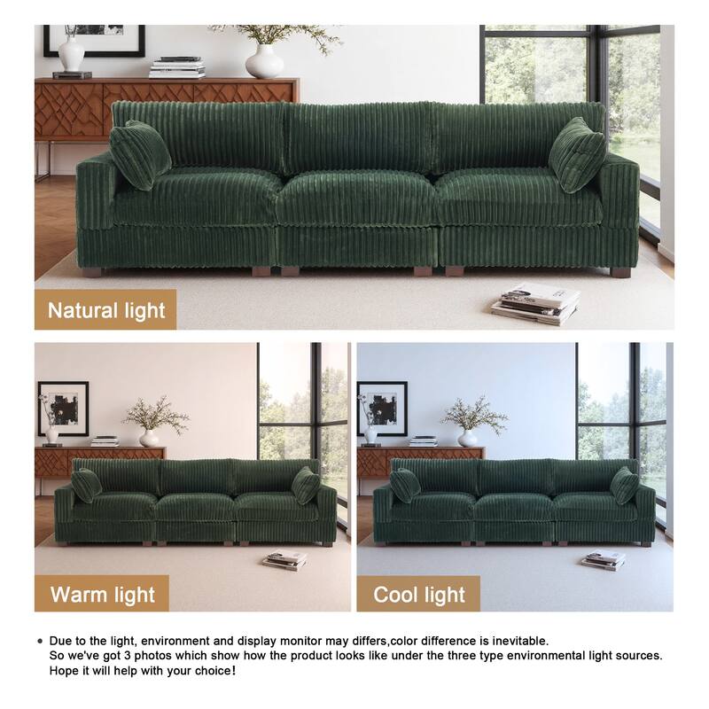 U-shaped Modular Sectional Set Upholstered Sofa Couch