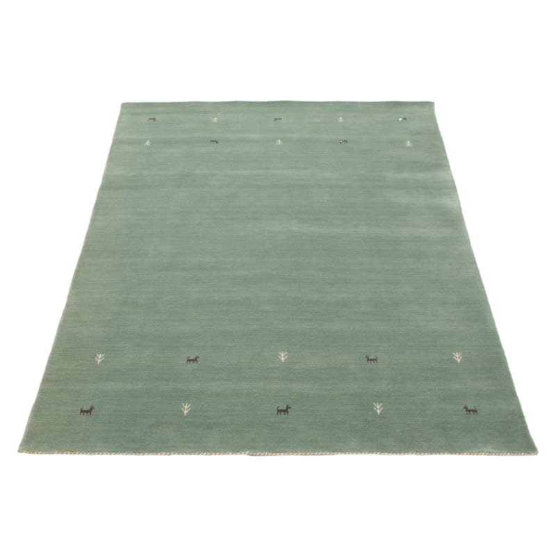 Kashkuli Gabbeh Blue Rug 5'3" x 7'5" - 5'3 x 7'5