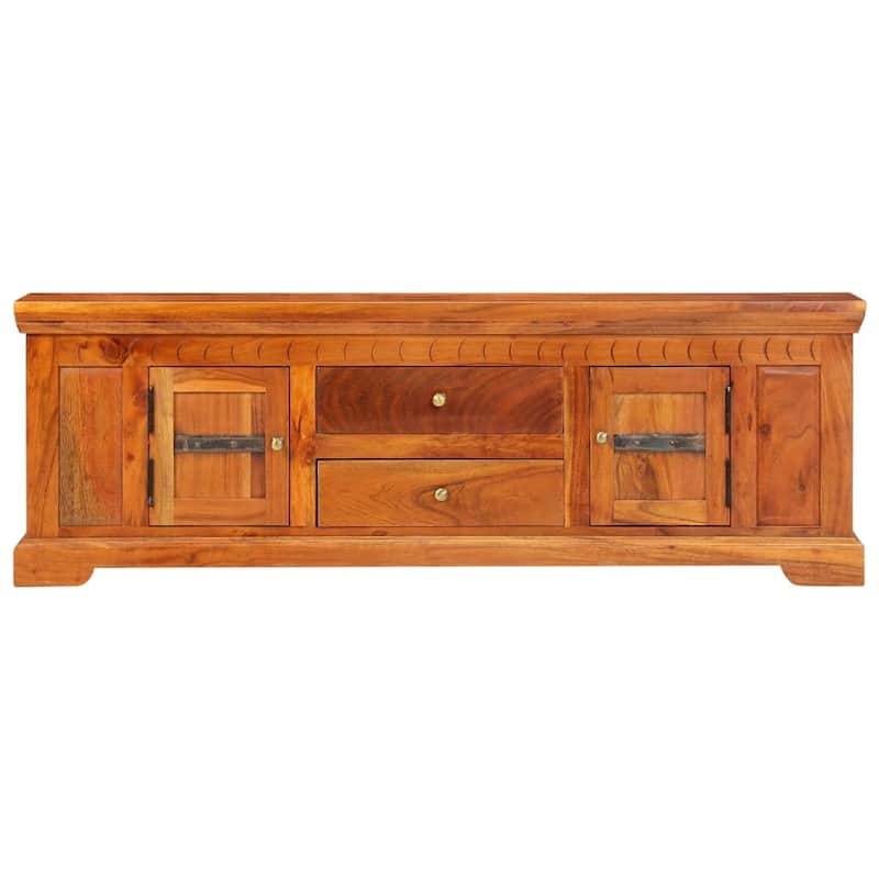 vidaXL TV Stand 46.9"x11.8"x15.7" Solid Wood Acacia - 46.8"x11.8"x15.7"