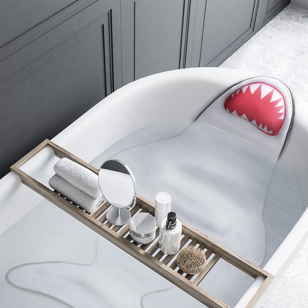 LANGRIA Shark-Shaped Full-Body Bath Pillow Mat with 7 Suction Cups for a  Stable and Comfortable Bathtub Surface - Bed Bath & Beyond - 30060671
