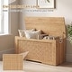 preview thumbnail 8 of 8, Costway Kids Storage Bench, 40” Toy Box with Flip Top, 2 Metal Hinges - 40” × 16” × 20”(L × W × H)
