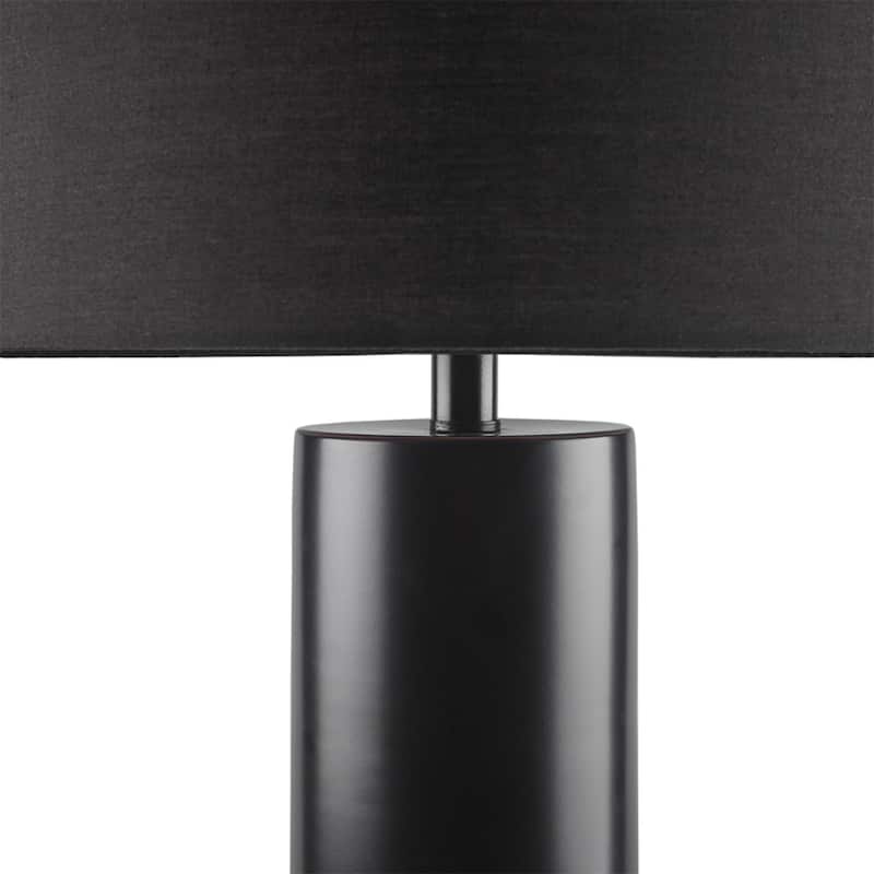 28" Modern Concrete Living Room Table Lamp