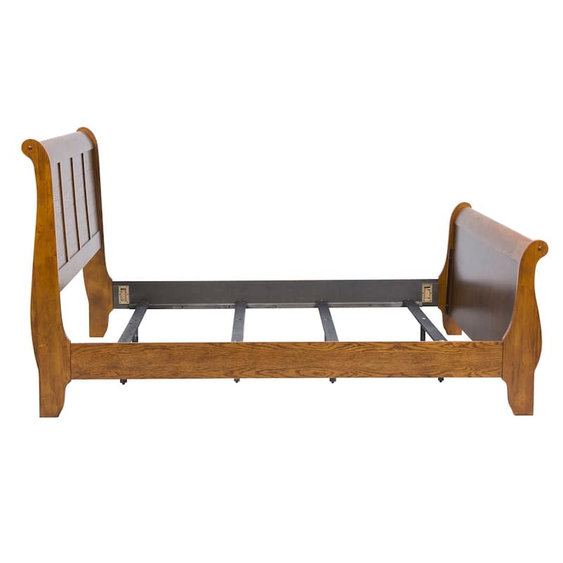 Liberty Furniture Grandpa's Cabin Sleigh Bed, Dresser, Mirror, Chest - California King, King, Queen