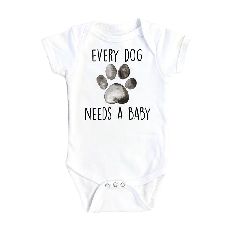 Dog Needs Baby - Baby Boy Girl Clothes Infant Bodysuit Funny Cute Newborn - Natural - Newborn