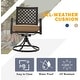 preview thumbnail 7 of 25, EROMMY 7 Pieces Patio Dining Set Metal Outdoor with Umbrella Hole