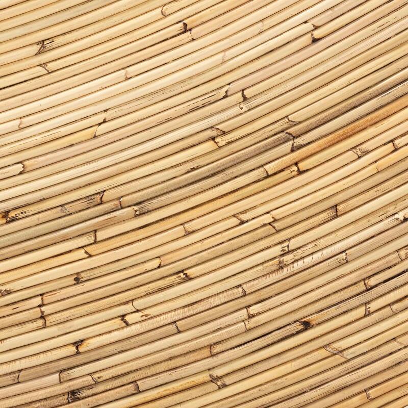 Rattan Headboard Boho Modern Wall Decor 59.4" Natural Brown Bedroom Accent