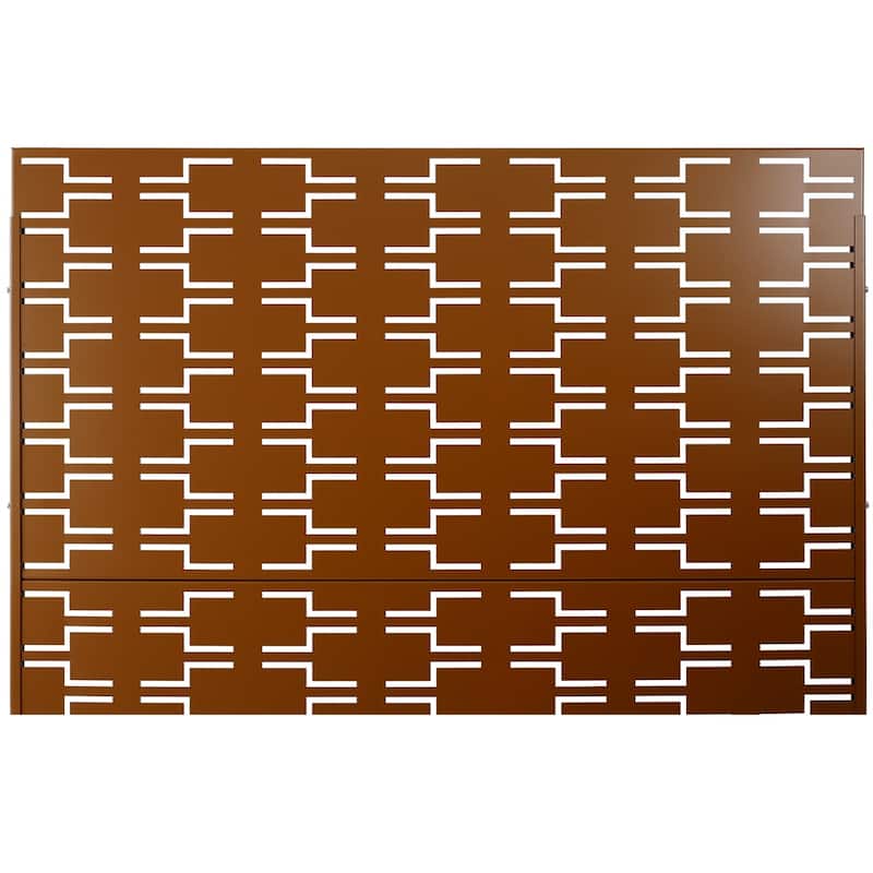 Outdoor & Indoor Privacy Screen Metal Privacy Screen 76" H×48" W