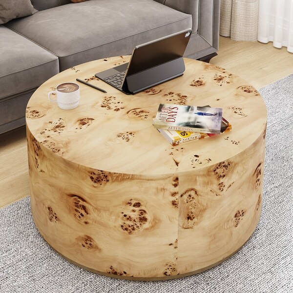 Moasis Tree Burl Bark Wood Coffee Table - On Sale - Bed Bath