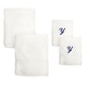 preview thumbnail 9 of 26, Sweet Kids 2-piece White Turkish Cotton Bath and Hand Towel Set with Royal Blue Monogrammed Initial Y - White