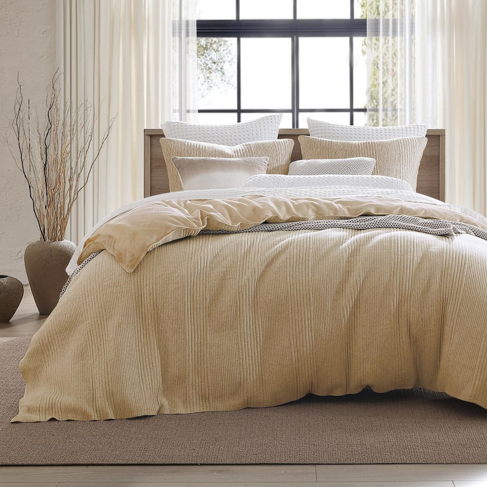 DKNY PURE Ribbed Jersey Duvet Set