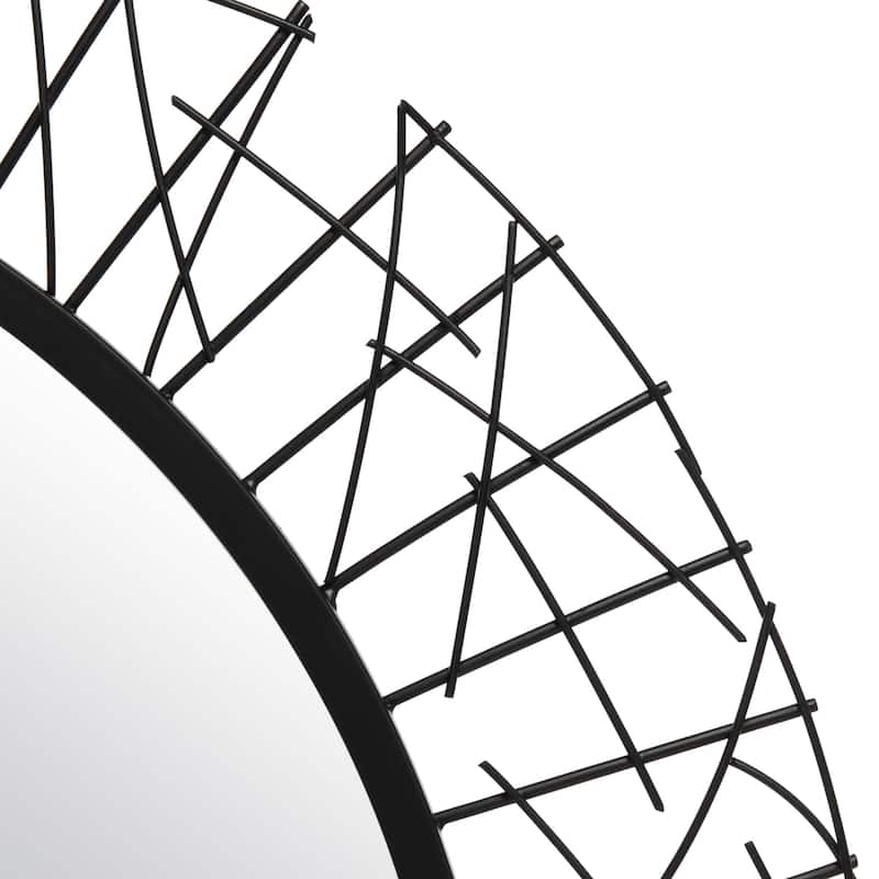 SAFAVIEH Kiersten 29-inch Round Decorative Accent Mirror - 28.8" W x 1.3" D x 28.8" H