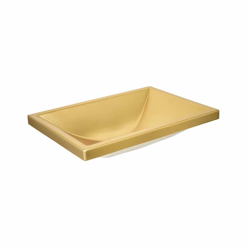 Amara Fireclay Dual Mount Bathroom Sink - 20" x 14" x 4.75"