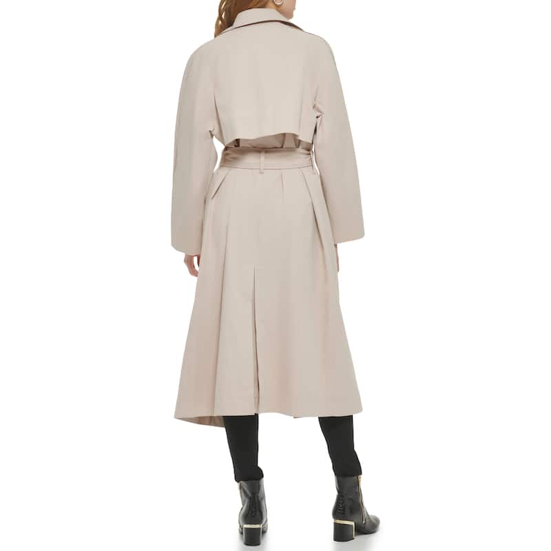 DKNY Oversized Lapel Trench Coat
