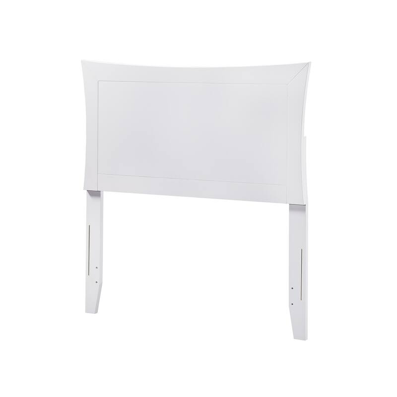 King Headboard with USB - Baroque Design, Espresso Finish, Adjustable Height, Modern Wood Panel Bed Frame