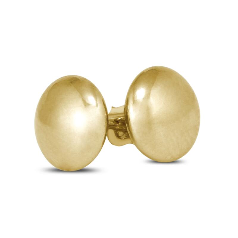 Marquee Jewels 14K Yellow Gold 6mm Button Ball Stud Earrings