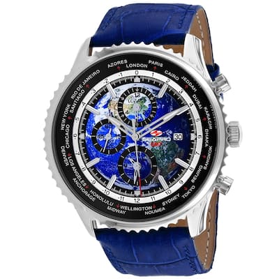Seapro Men's Meridian World Timer GMT Blue Dial Watch - SP7132 - 6 (36)