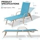 preview thumbnail 72 of 72, Outdoor Patio Lounger Aluminum Adjustable Chaise Lounge Chairs with Arms (Set of 2/4) - See Picture