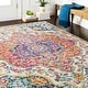 preview thumbnail 56 of 64, Artistic Weavers Hal Vintage Boho Traditional Pink Medallion Area Rug 2' x 3' - Pink/Blue