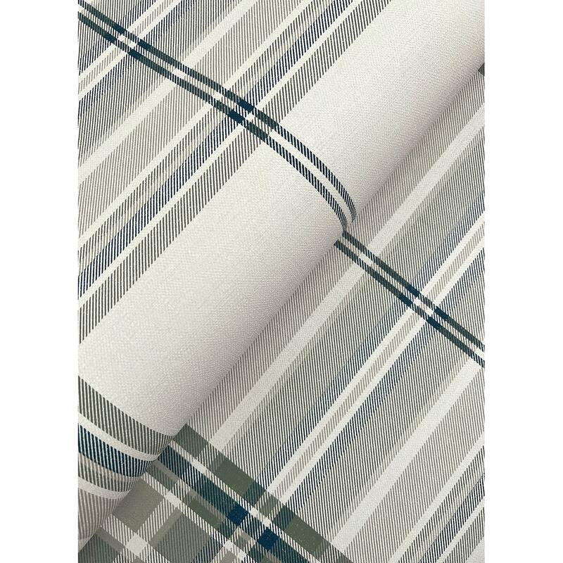 A-Street Prints Westley Moss Plaid Wallpaper