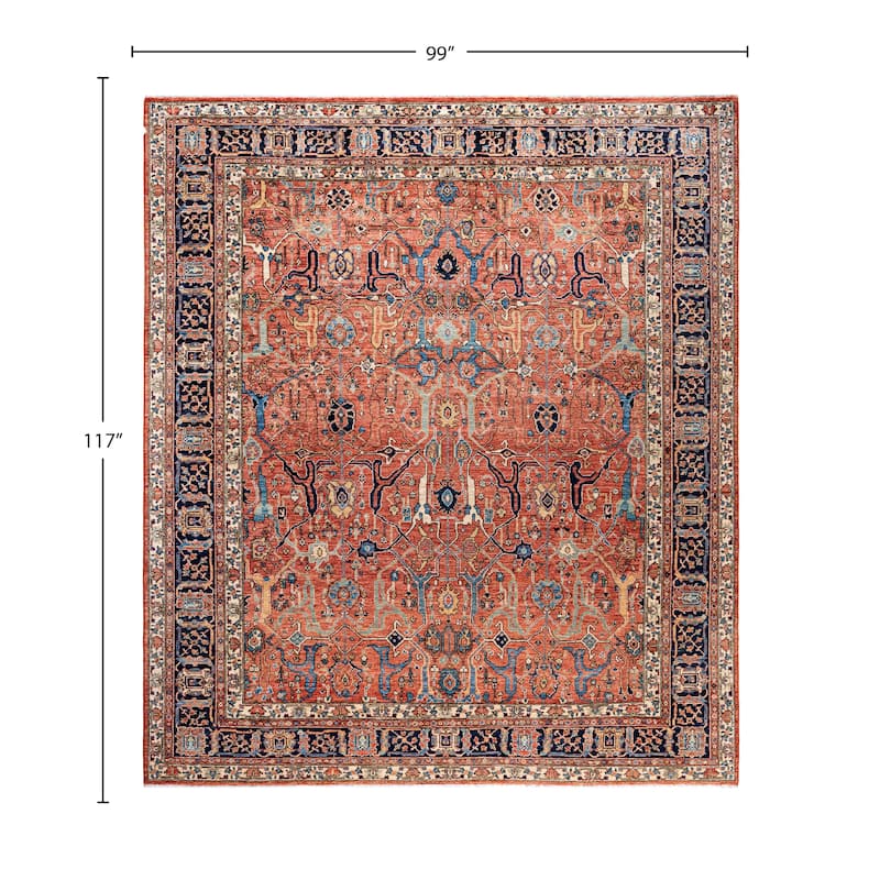 Serapi One-of-a-Kind Hand-Knotted Area Rug - Blue - 8' 3" x 9' 9"