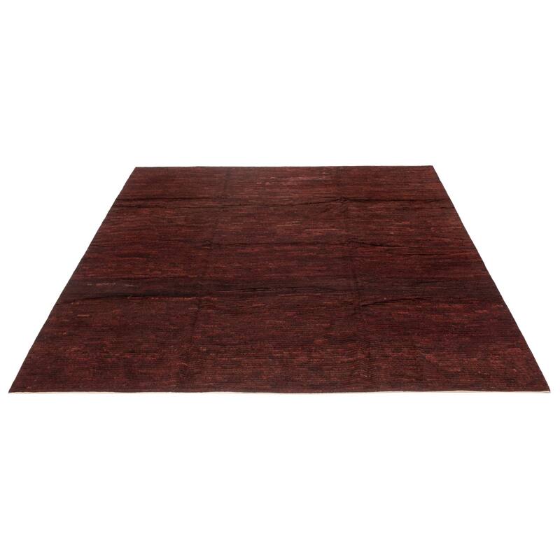ECARPETGALLERY Hand-knotted Finest Peshawar Ziegler Burgundy Wool Rug - 9'10 x 9'8