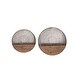 preview thumbnail 1 of 0, Transpac Metal 18 in. Multicolor Spring Circular Wall Planters Set of 2